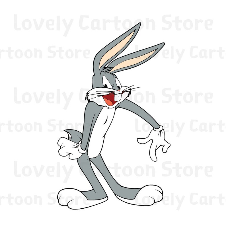 Download Bugs Bunny Svg Eps Dxf and Png formats 15 Cliparts | Etsy