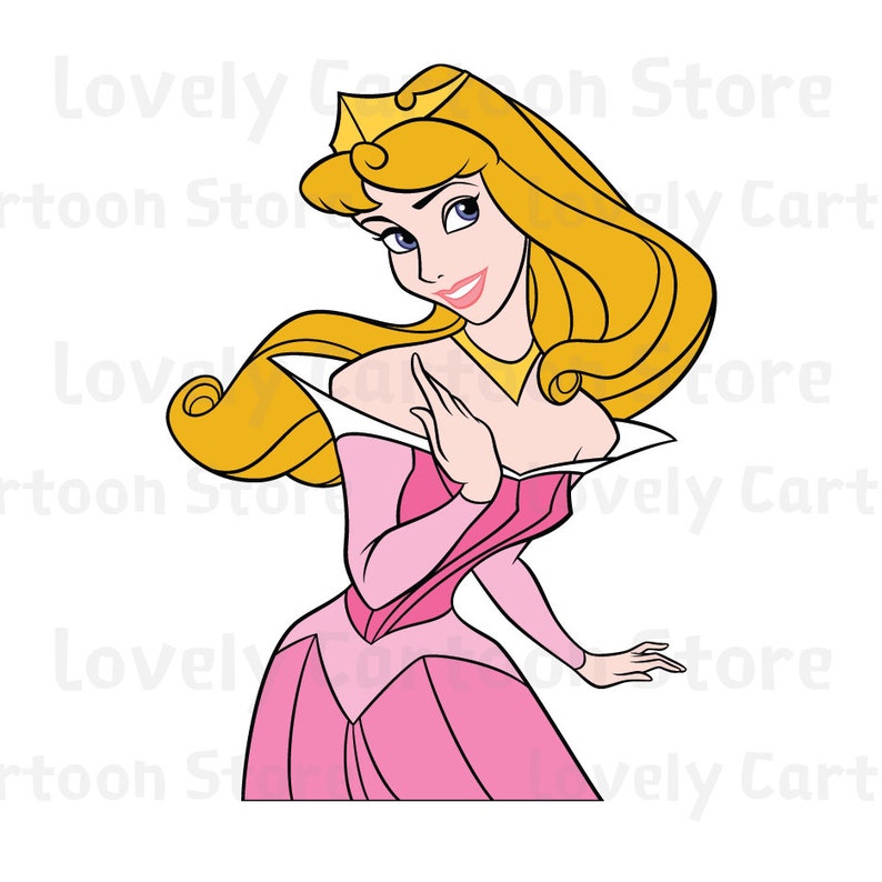 Download Princess Aurora Svg Eps Dxf and Png formats 8 Cliparts | Etsy