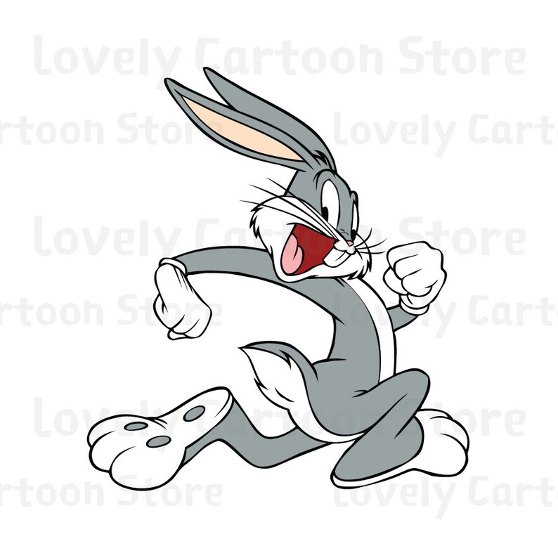 Download Bugs Bunny Svg Eps Dxf and Png formats 15 Cliparts | Etsy