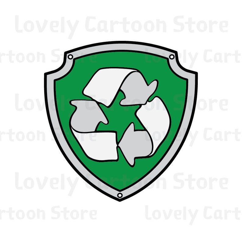 Paw Patrol: Rocky Svg Eps Dxf and Png formats 5 Cliparts | Etsy