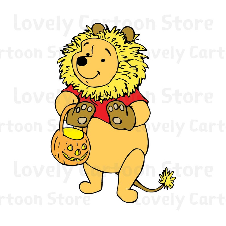 Download Winnie The Pooh & Friends on Halloween Svg Eps Dxf and Png ...