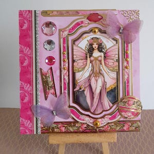 Carte postale fée, carte postale Art Déco, carte postale anniversaire, carte postale papillon, carte postale femme, carte postale féérique.