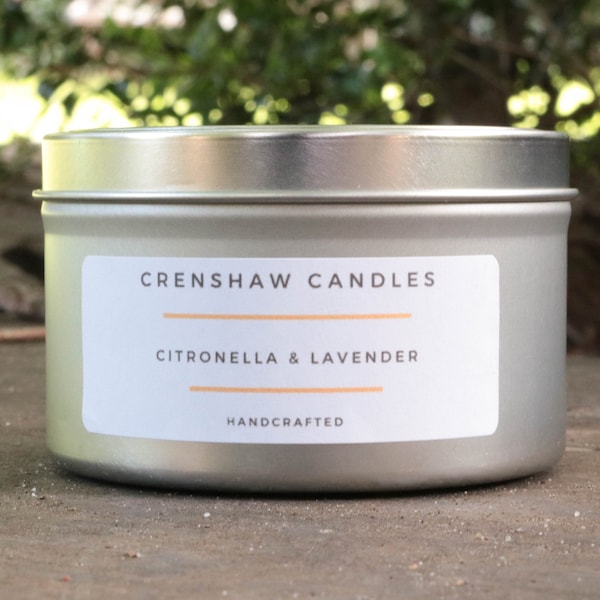 Citronella Can Candle - Etsy