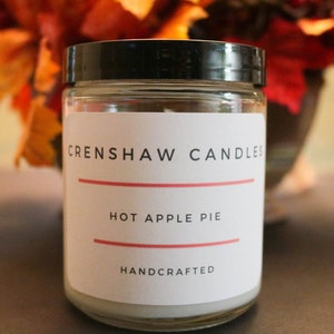 Hot Apple Pie Sojakerzen 100-500 | Geschenk für Ihn | Geschenk für Sie | Geschenk zur Wohnungserwärmung | Weihnachtsgeschenk.
