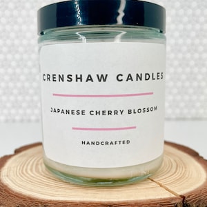 Japanese Cherry Blossom Soy Candle - Mothers Day Gift - Housewarming Gift - Gift for a friend.