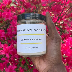 Lemon Verbena Soy Candles 8oz -4oz | Gift for Him | Gift for Her | Housewarming Gift | Gift for Mom.