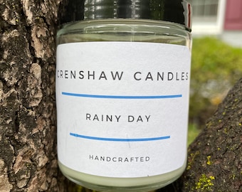 Rainy Day Soy Candle 4oz & 8oz | Gift for Dad | Gift for Him | Gift for Her | Gift for Mom.