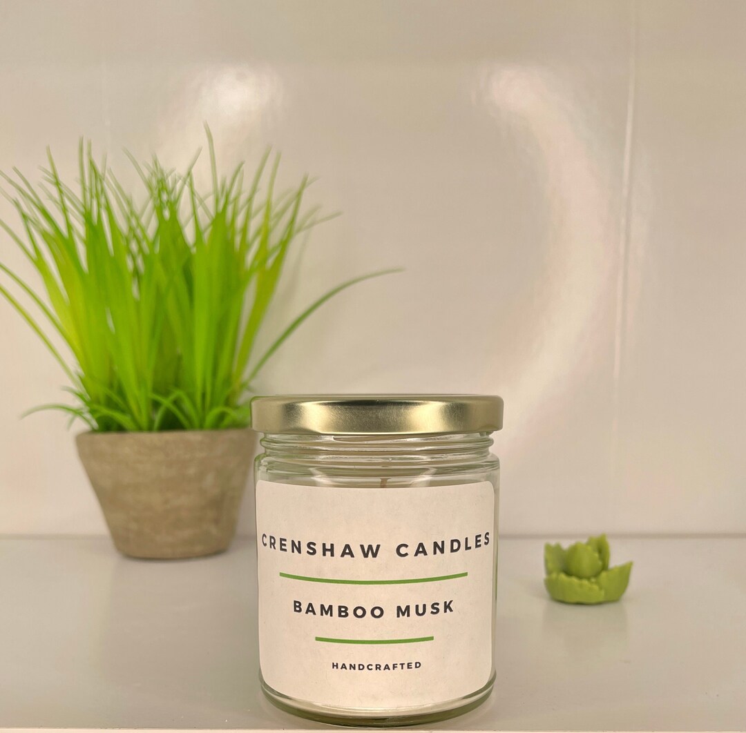 Bamboo Musk Soy Candle 4oz-8oz | Scented Candles | Scented Soy Candle ...