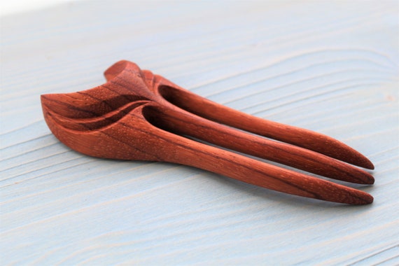 Hair Fork Wooden Holzkamm Wood Hair Comb Hair Accessories Etsy