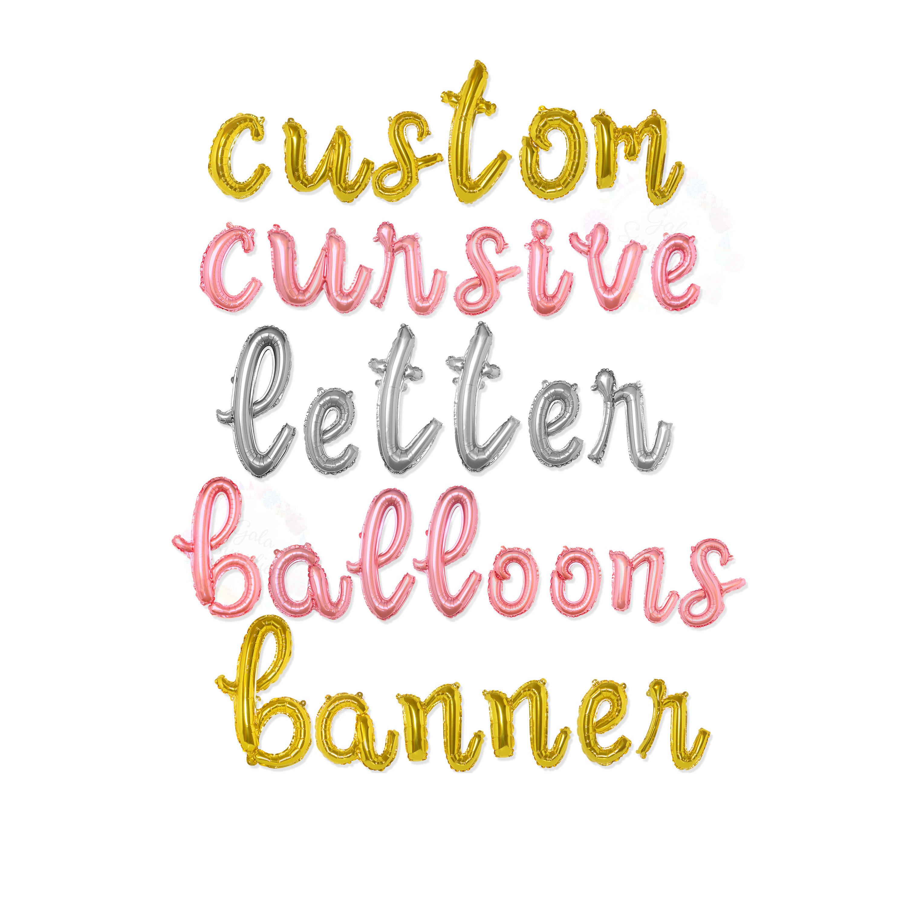 Custom best sale letter balloons
