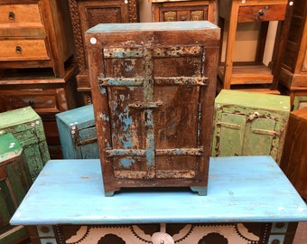 Charming Reclaimed Old Door Cabinet