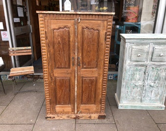 Extraordinary Reclaimed Stunning Old Teak Door Cabinet