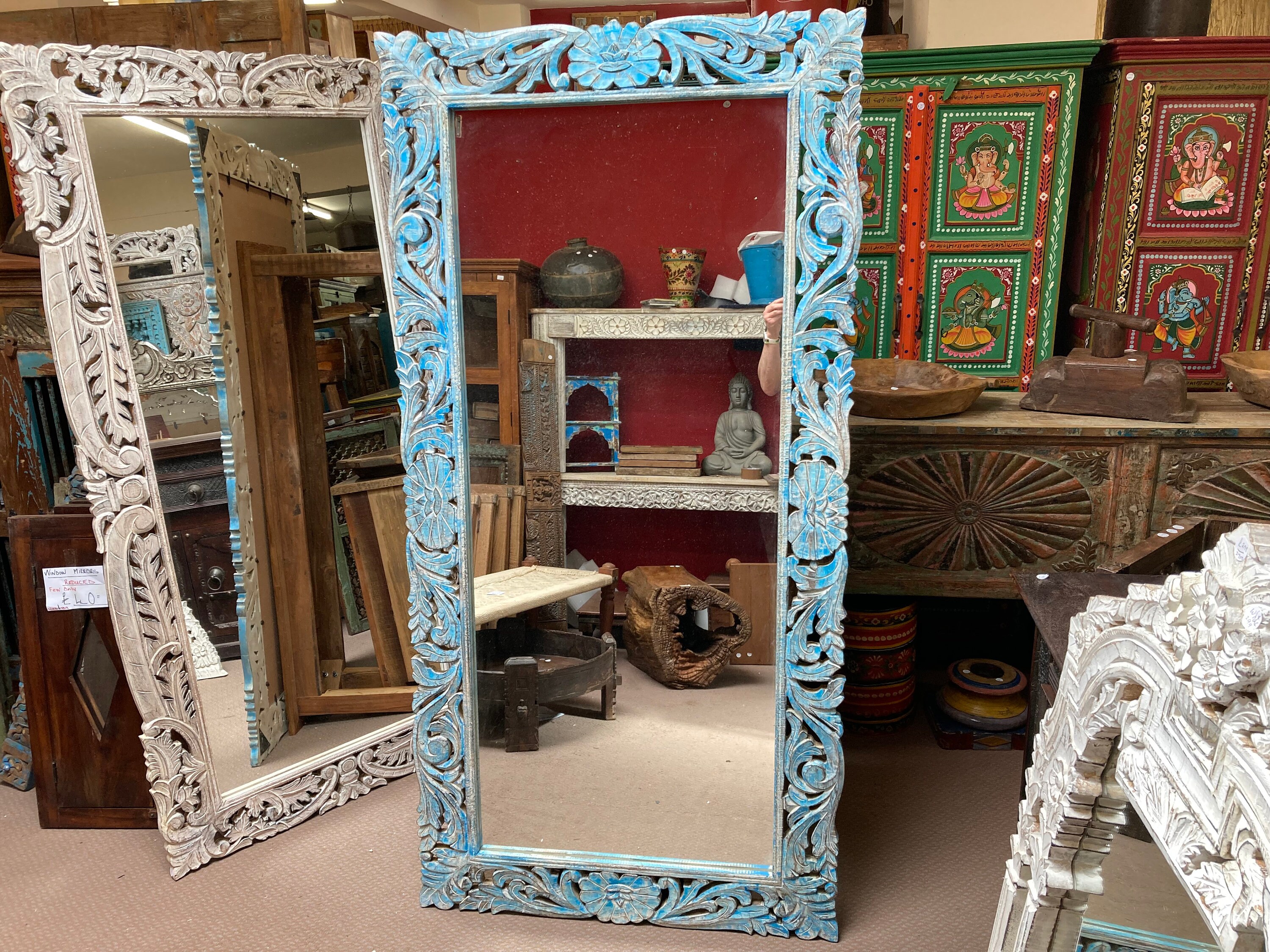 Indian Mango Wood Mihrab Mirror Indian Mango Wood Mihrab Mirror