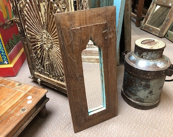 Mihrab Mirror Frame Made From Old Teak - 19thC Mihrab Mirror Frame Made From Old Teak - 19thC