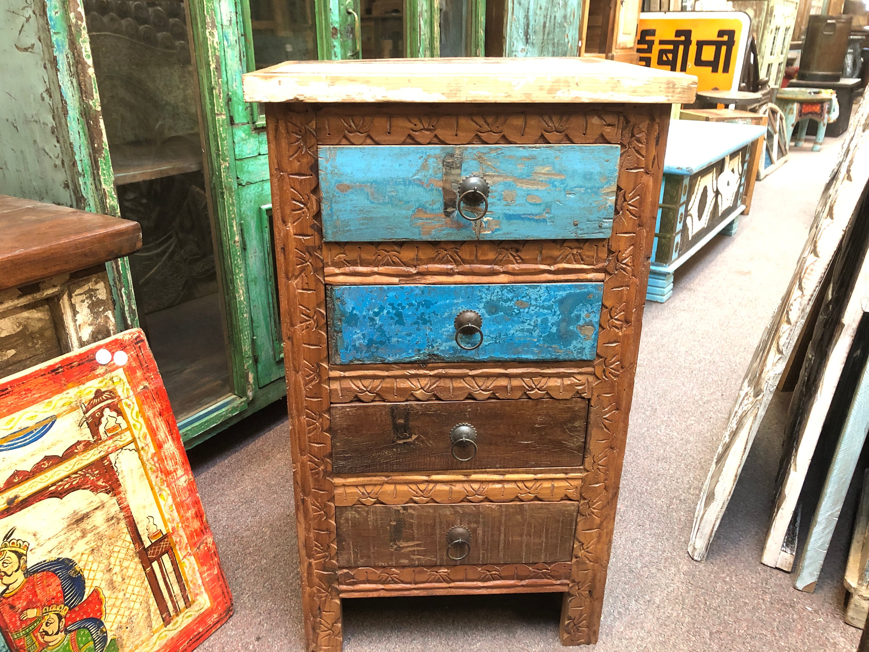 Sunburst Bedside Cabinet Made From Reclaimed Teak Sunburst Bedside Cabinet Made From Reclaimed Teak