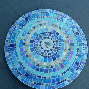 Mosaic table tray side table colors as desired