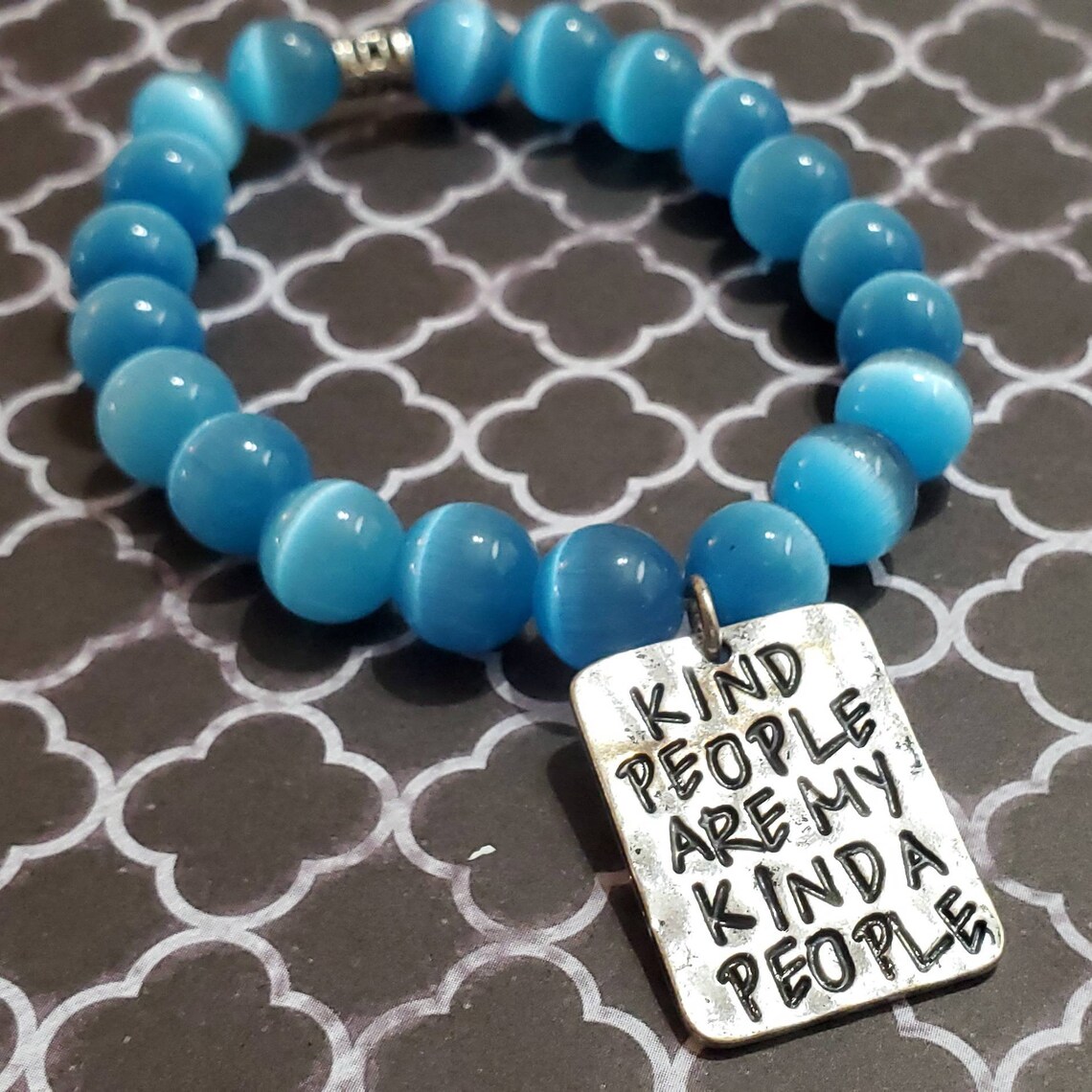 Kindness Jewelry Beaded Bracelet For Women With Charm Cats Etsy