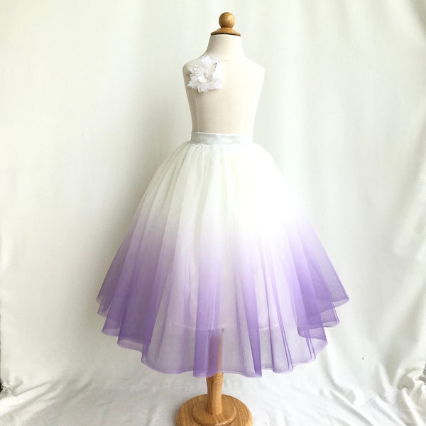 Adult ombre tulle. Adult purple ombre. Purple ombré skirt. Ombre skirt. Adult Midi tulle. Bridesmaids skirt.