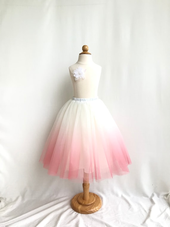Pink ombre tulle clearance skirt