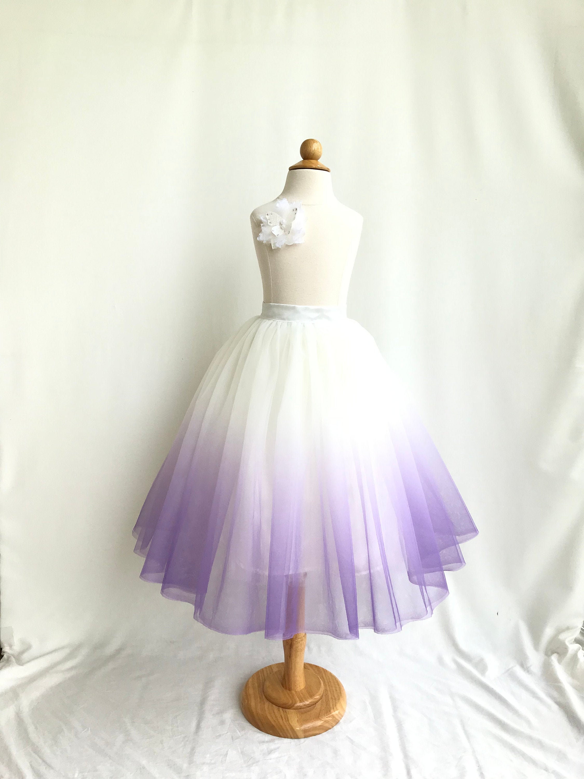 ombre shades of purple bridesmaid dresses Off Shoulder Ombre Tulle Short Prom Homecoming Dress, Ombre Formal Gra –  abcprom