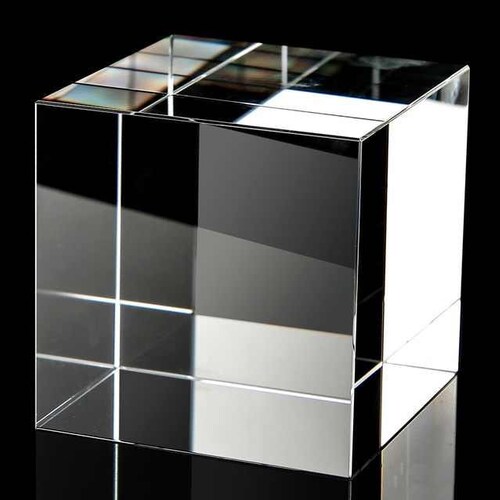 70*70*70mm shops High Quality Clear Crystal K9 Glass Physics Cube Photography Prop Prism Light Spectrum Optical Desk Decor 7cm Birthday Gift
