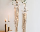 Star Macrame Tapestry Dreamcatcher, Unique Wall Art Decoration, Large Nursery Wall Hanging