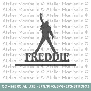 Freddie Mercury Svg, Queen Svg, Cricut Cut File,  Cut file For Cameo, Cheap Svg, Fun, EPS, Png, Digital Download, Cult SVG, We Will Rock You