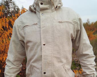 Hemp jacket/Hemp clothes/Organic clothes/Hemp/Men Jacket/Designer Jacket/eco clothes/Hand made/Jacket/Vegan fashion/Hemp fashion/Clothing/