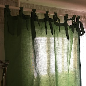 Green Hemp Curtain for home, Strings on top, Create your own natural plant house image 3