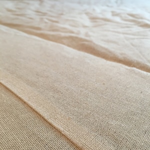Hemp mattress cover with zipper, Different sizes available, Natural non dyed cloth to keep your dreams sweet image 3