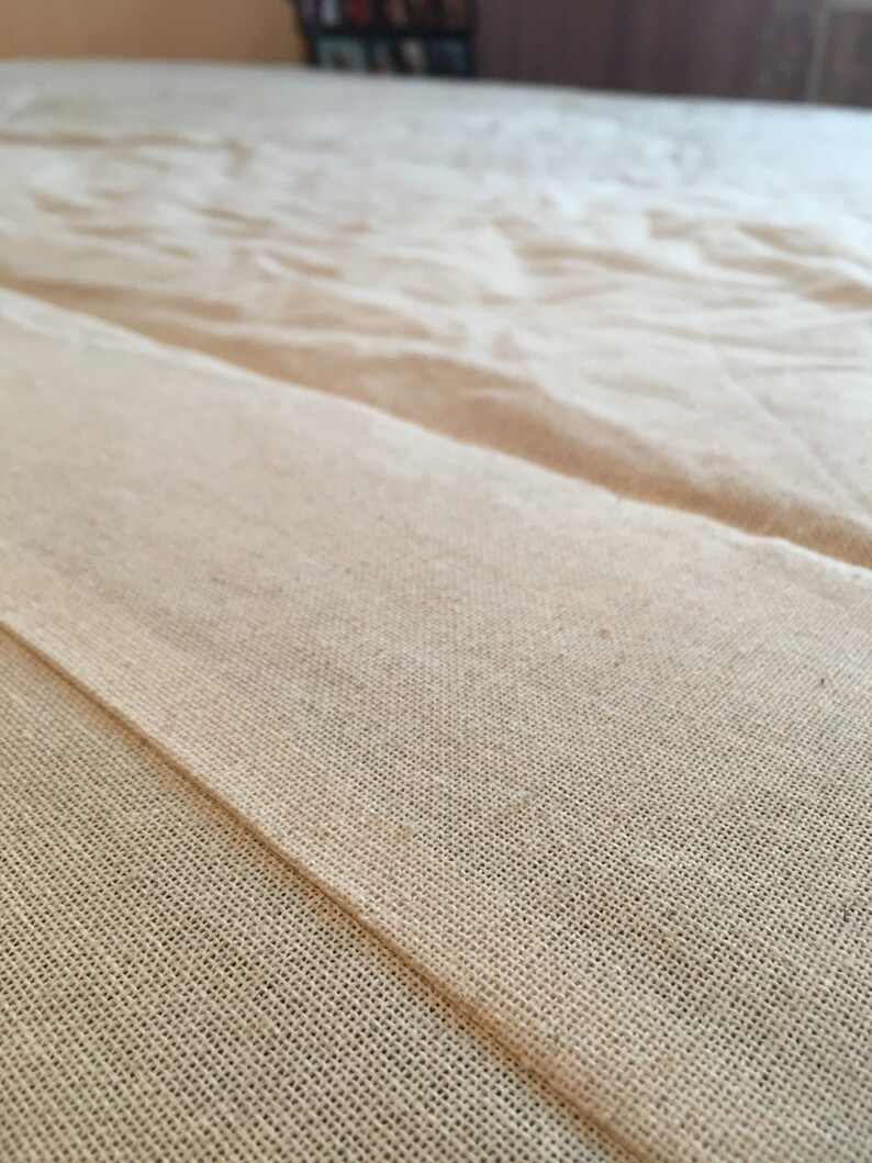 Hemp mattress cover with zipper, Different sizes available, Natural non dyed cloth to keep your dreams sweet image 3