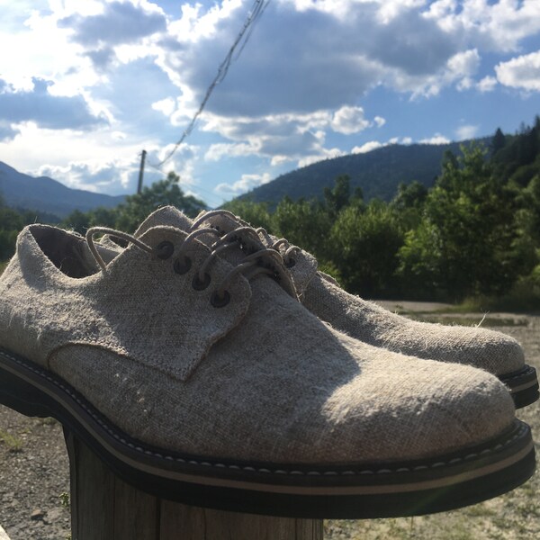 Hemp Shoes for Men - Linen shoes - Organic shoes - Vegan - Hemp socks