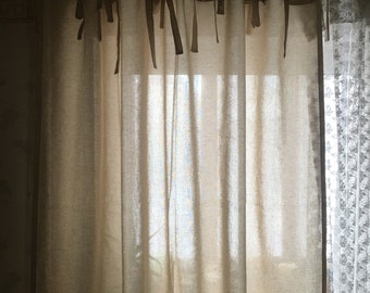 Hemp Curtain with strings, Natural clothes for your windows, Beauty and style