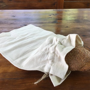 Hemp Bread Bag, Vegetable or produce basket, Market fruit shopper, Anti-microbial