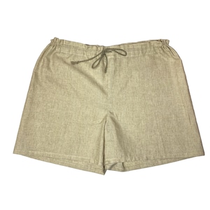 Hennepondergoedboxershort voor heren - slip met trekkoord - losse boxershorts voor heren - natuurlijke slip