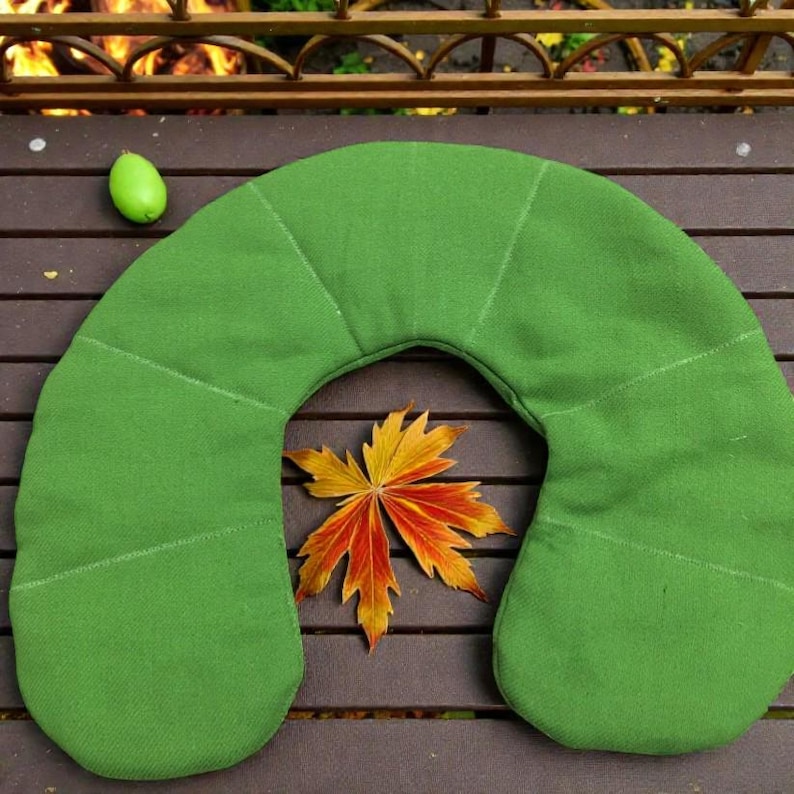 Hemp U-Shaped Neck Pillow Cover (Unfilled) – Refillable DIY Pillow Shell, 180gsm Hemp image 2