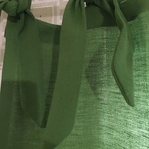 Green Hemp Curtain for home, Strings on top, Create your own natural plant house image 10