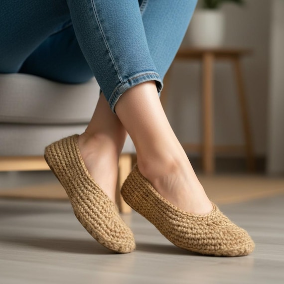 Handmade Knitted Socks, Unisex House Socks, Cozy Massage Knit Socks, Soft Home Slippers Socks, Gift for Women Men