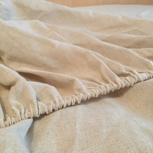 Hemp fabric sheets set, 2 pieces set fitted+flat sheet, Queen King Full Double different sizes of hemp bedding available