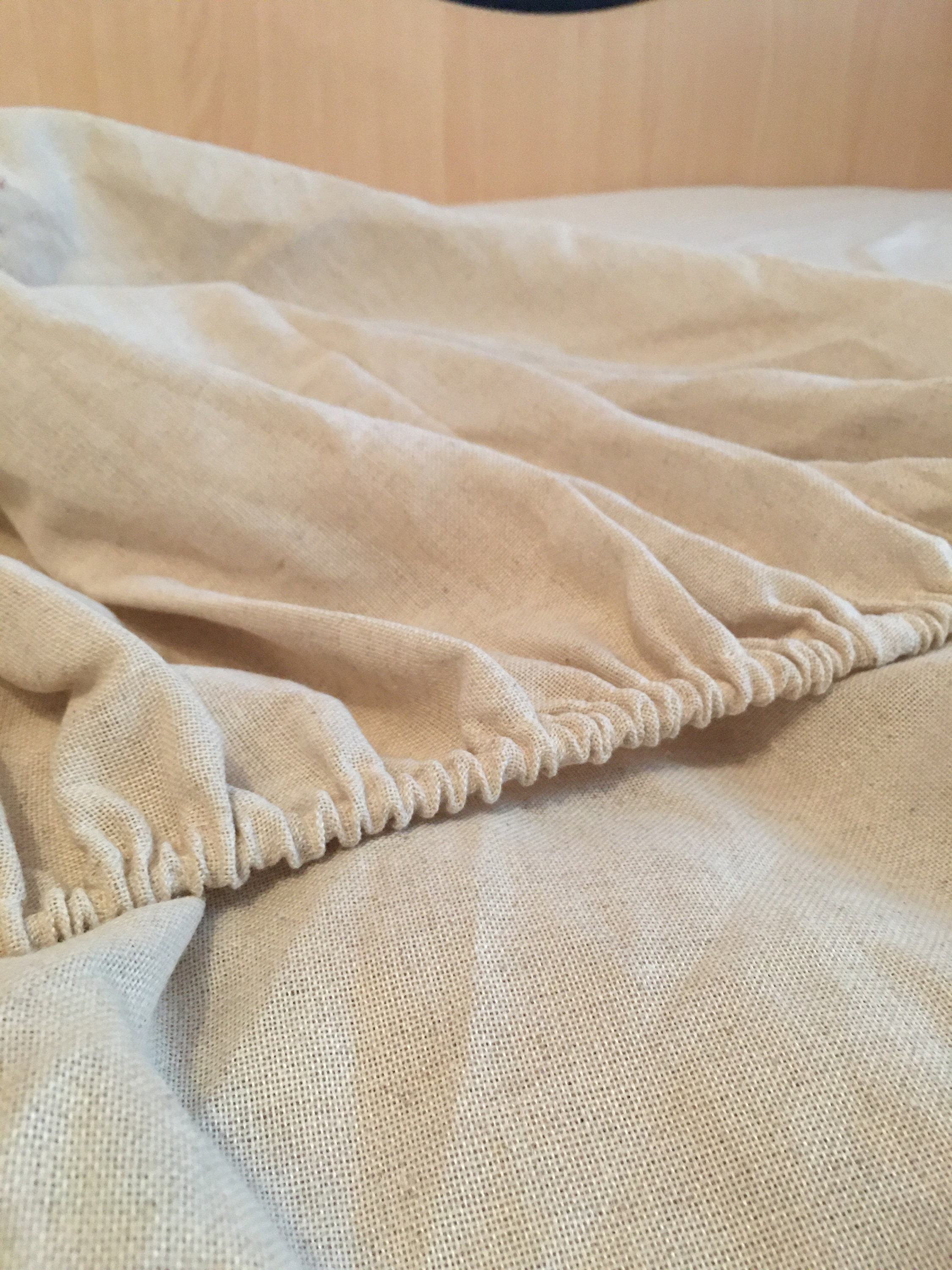 Hemp fabric sheets set 2 pieces set fittedflat sheet Queen Etsy