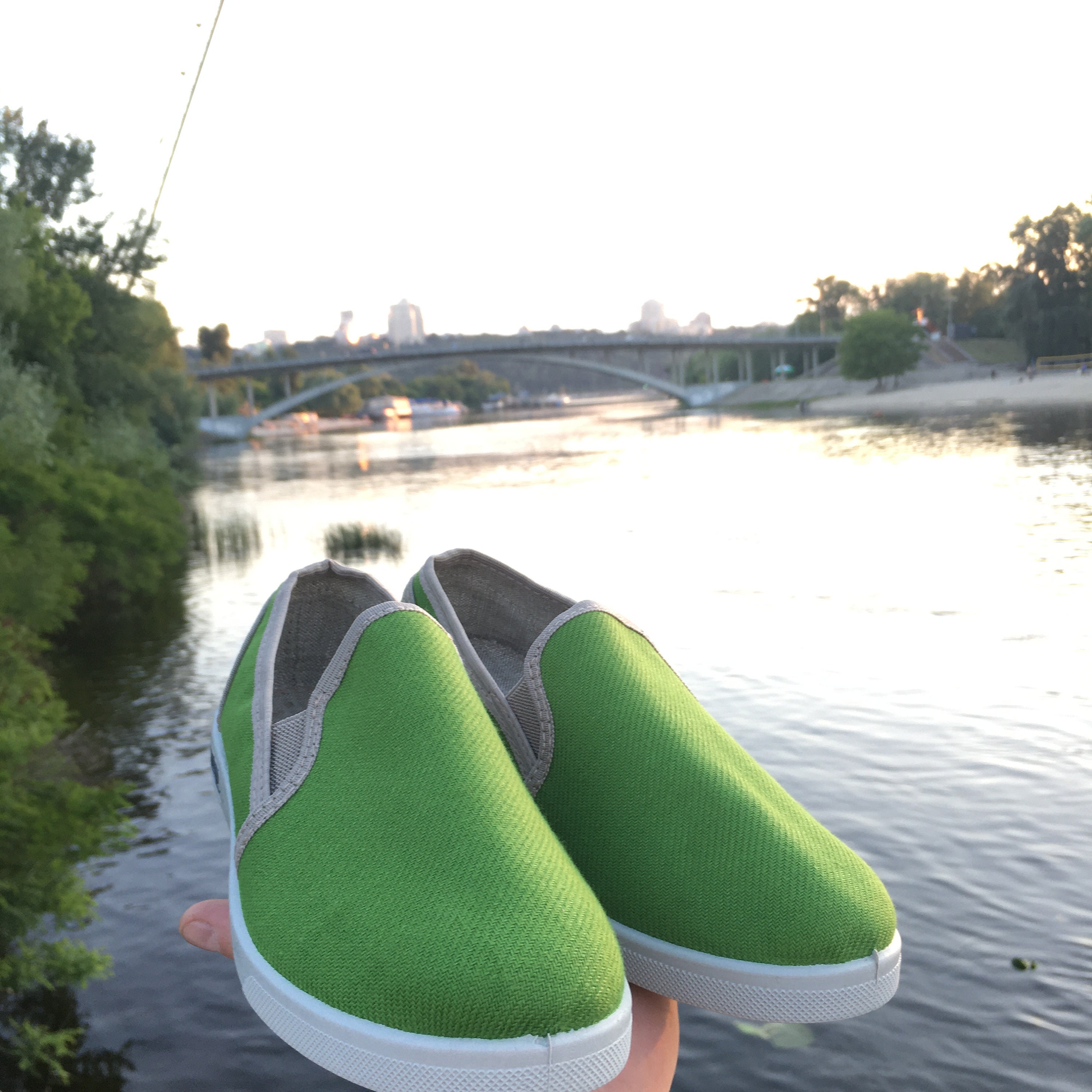 Hemp shoes for men Green slipons Etsy