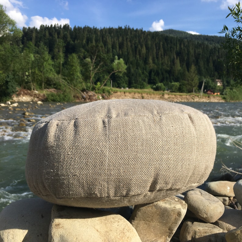HempMadeInUA Zafu Meditation Cushion - Thumbnail 2