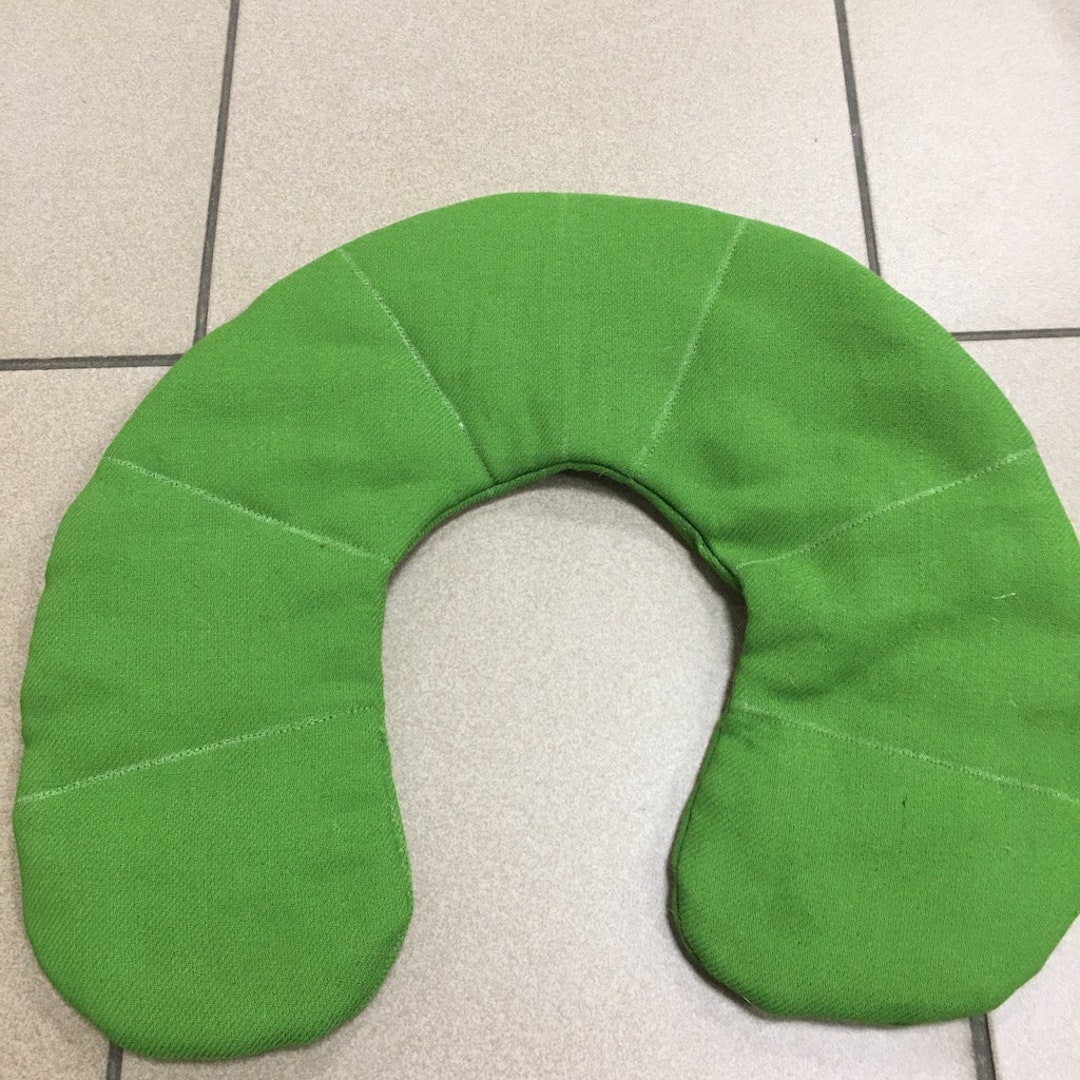 Green Hemp Neck Pillow Cover Travel Pillow Without Filling Etsy