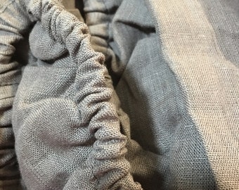 Organic linen fitted sheet, Different sizes available