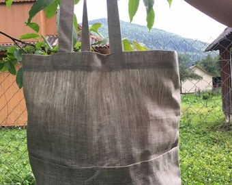 Organic hemp bag - messenger bag, Tote bag