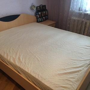 Hemp mattress cover with zipper, Different sizes available, Natural non dyed cloth to keep your dreams sweet image 1