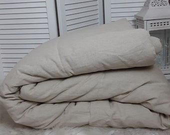 Coperta di canapa con riempitivo di canapa - Biancheria da letto biologica / Prodotto naturale / Antibatterico / Antiallergico / Eco / coperta di lino