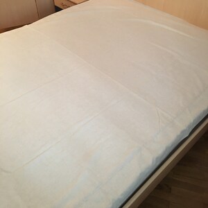 Hemp mattress cover with zipper, Different sizes available, Natural non dyed cloth to keep your dreams sweet image 9