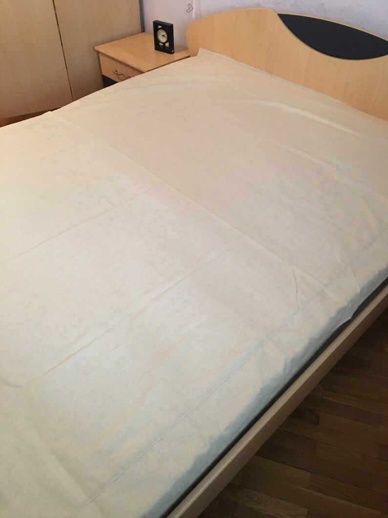 Hemp mattress cover with zipper, Different sizes available, Natural non dyed cloth to keep your dreams sweet image 9