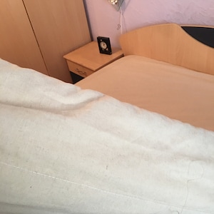 Hemp mattress cover with zipper, Different sizes available, Natural non dyed cloth to keep your dreams sweet image 8